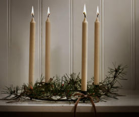 Adventskrans oxiderad mässing Svart, Tine K Home