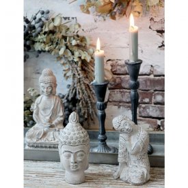 Buddha vilande, grå, Chic Antique