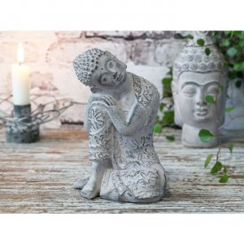 Buddha vilande, grå, Chic Antique