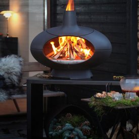 Morsø Forno pizzaugn och grill, Utomhus kamin