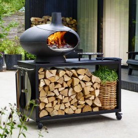Morsø Forno pizzaugn och grill, Utomhus kamin