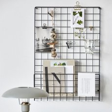 Mesh Noticeboard Svart, House Doctor