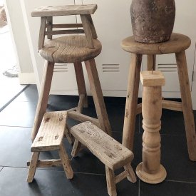 Rund vintage pall, Snowdrops Copenhagen