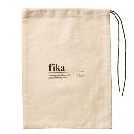 Tygpåse, present bag, Fika, Natur