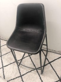 Bar Chair Gogh, Svart läder