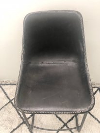Bar Chair Gogh, Svart läder