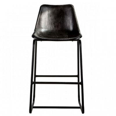 Bar Chair Gogh, Svart läder