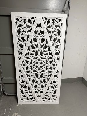 Tempeltavla 80x160 cm, vit karvat