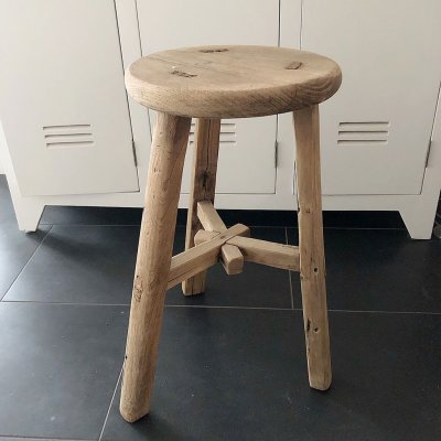 Rund vintage pall, Snowdrops Copenhagen